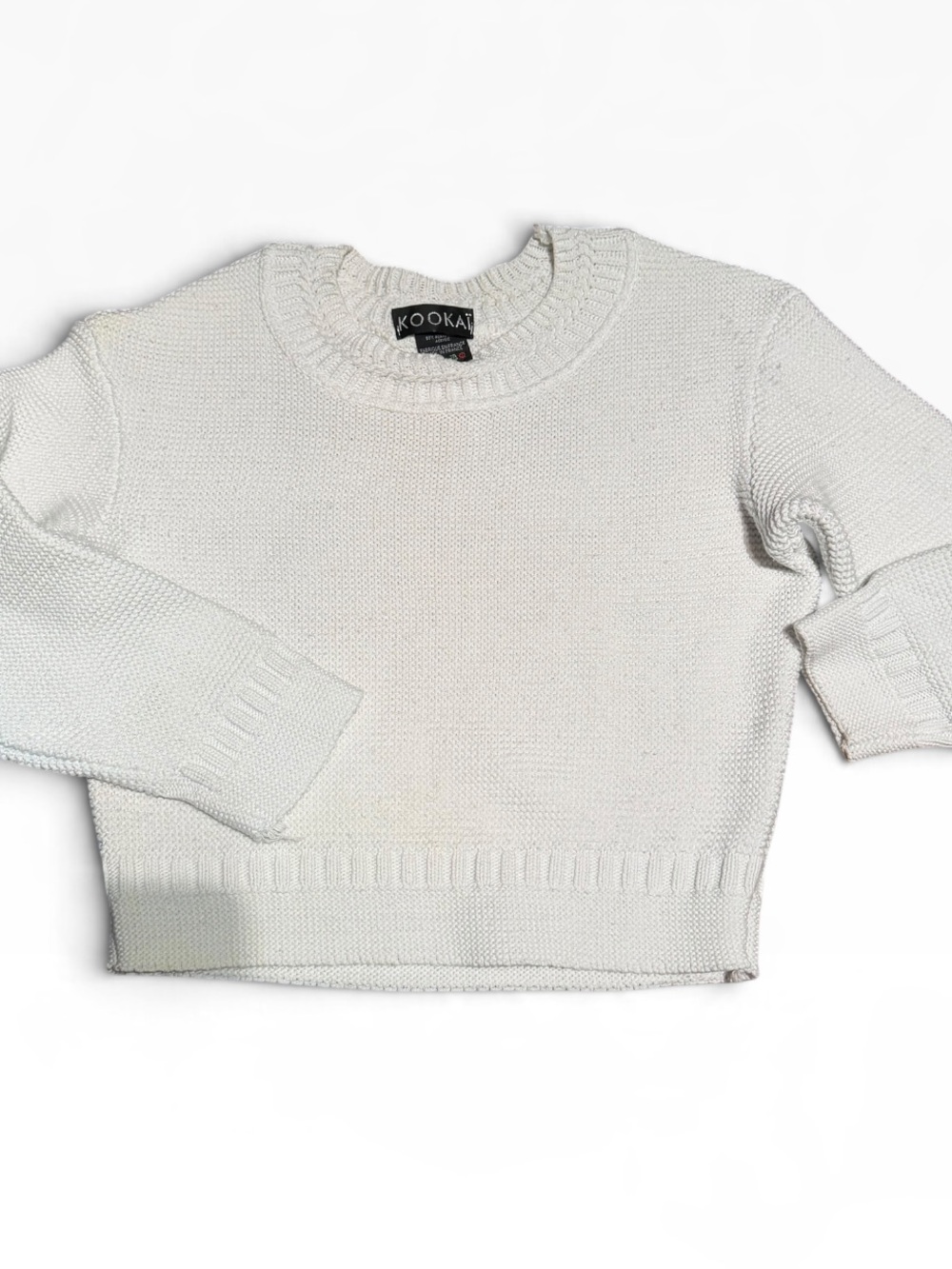 Vintage Kookai White Knit Sweater S
